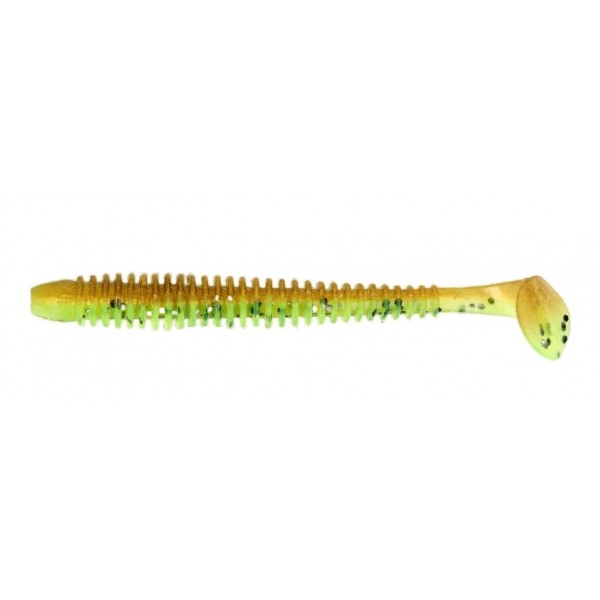 Приманка силіконова на хижака, ZEOX Trigger Shad Tail, довжина 2,9 дюймів, 8шт/уп, колір №201 K